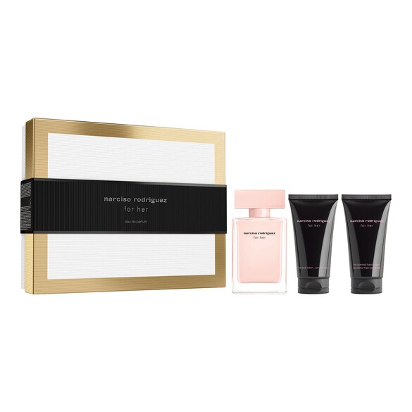 NARCISO RODRIGUEZ Cofanetto For Her - Eau de Parfum Donna 50 ml + Lozione Corpo 50 ml + Crema Mani 50 ml - Immagine 4