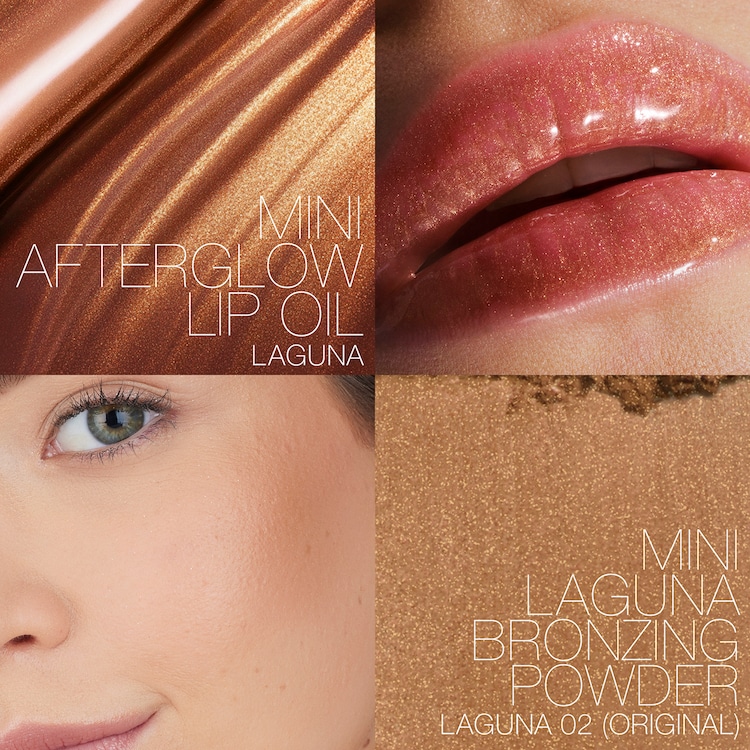 Mini Laguna Bronzer & Lip Oil Duo - Puder brązujący i olejek do ust