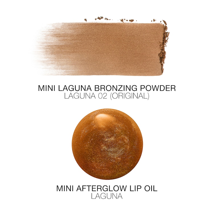 Mini Laguna Bronzer & Lip Oil Duo - Puder brązujący i olejek do ust