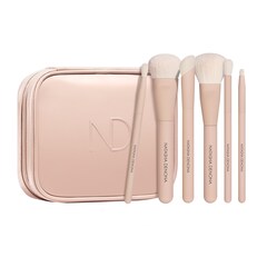 Kit de perii HY-GLAM - Set profesional de 6 pensule pentru față și ochi, Natasha Denona