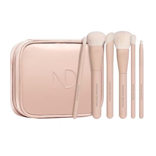 HY-GLAM Brush Kit – Professionellt set med 6 ansikts- och ögonborstar