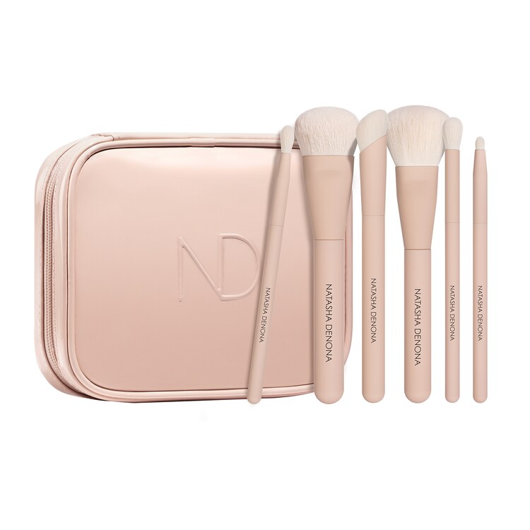 Kit spazzole HY-GLAM - Set professionale di 6 spazzole viso e occhi