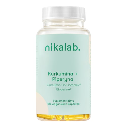 NIKALAB - Kurkumina + Piperyna