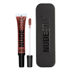 Nude Plumping Lip Glace - Aceite de labios pigmentado hidratante, Nudestix