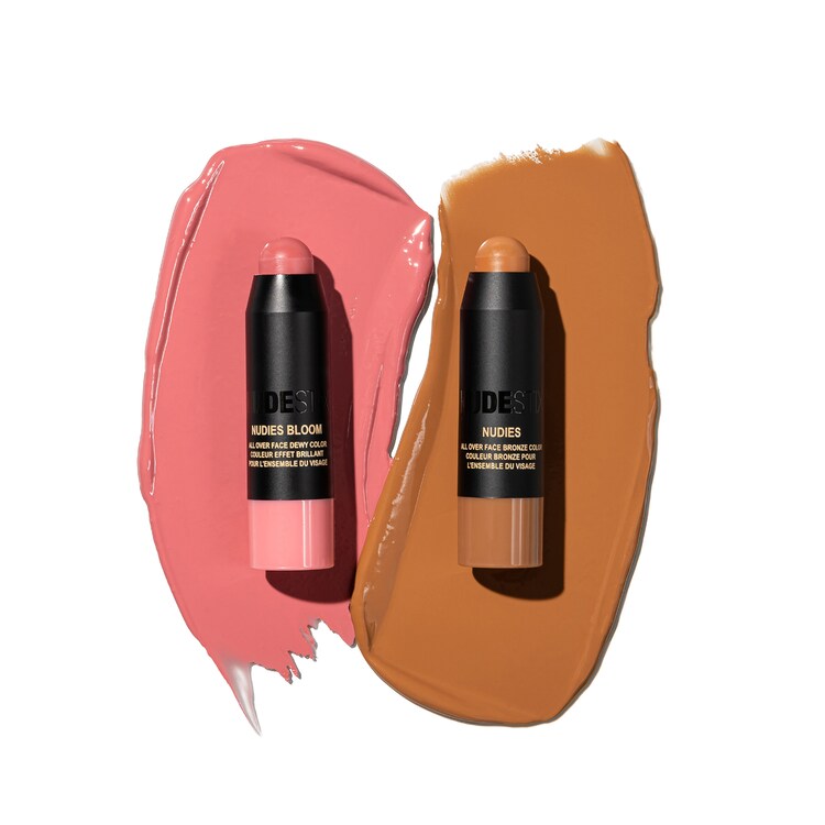 Pink Blush & Nude Bronze - Mini duo krémových tyčinek