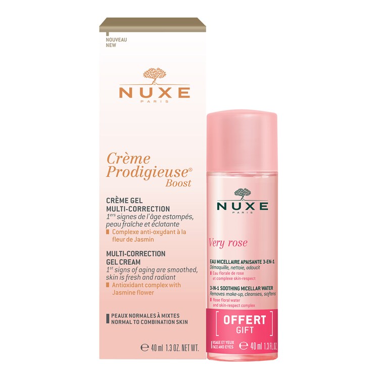 Crème Prodigieuse® Boost Gel-Crema + Very Rose Agua Micelar