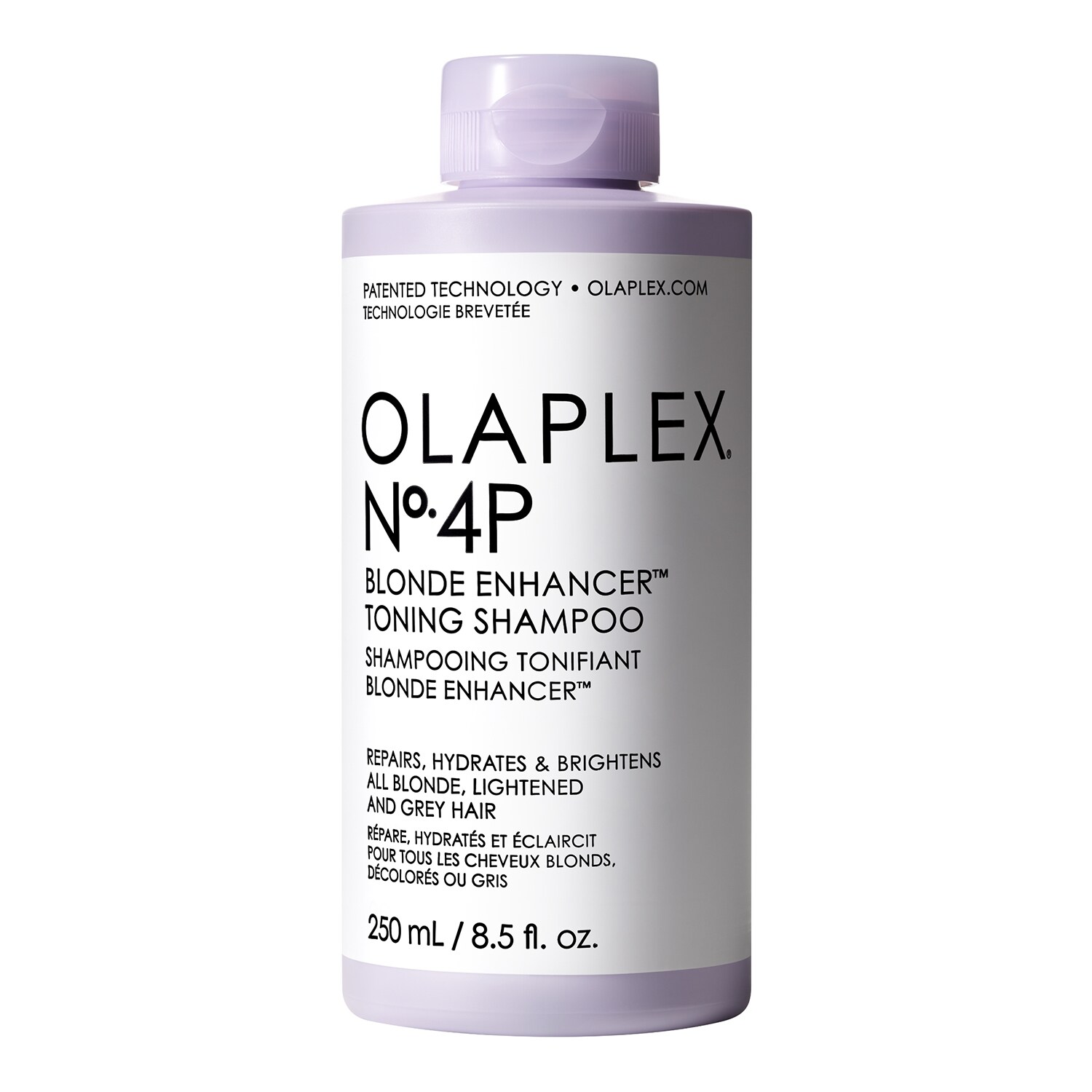 Fialový šampon OLAPLEX N°4P v krabičce