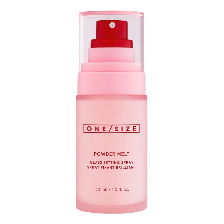Powder Melt - Spray utrwalający makijaż z efektem połysku
