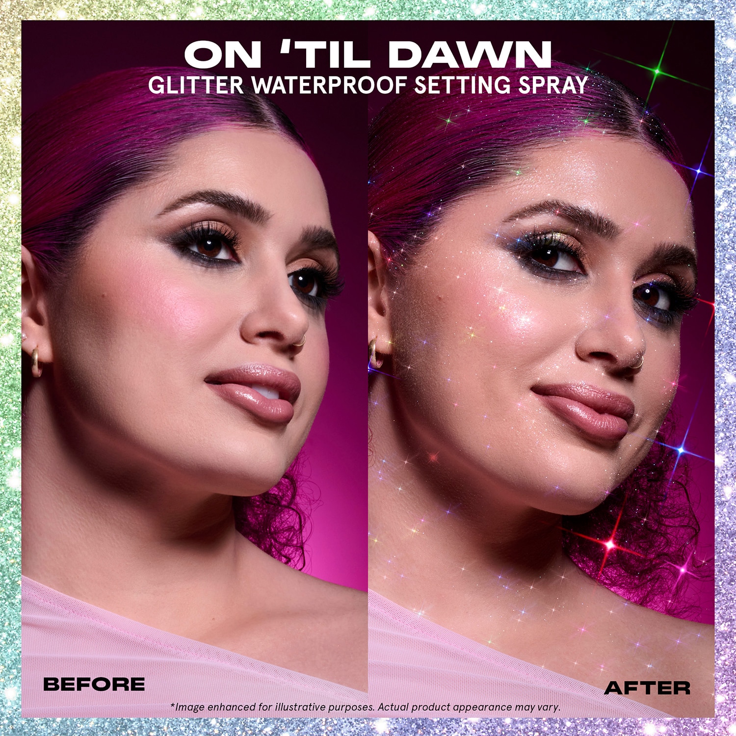 On 'Til Dawn Glitter Waterproof Setting Spray