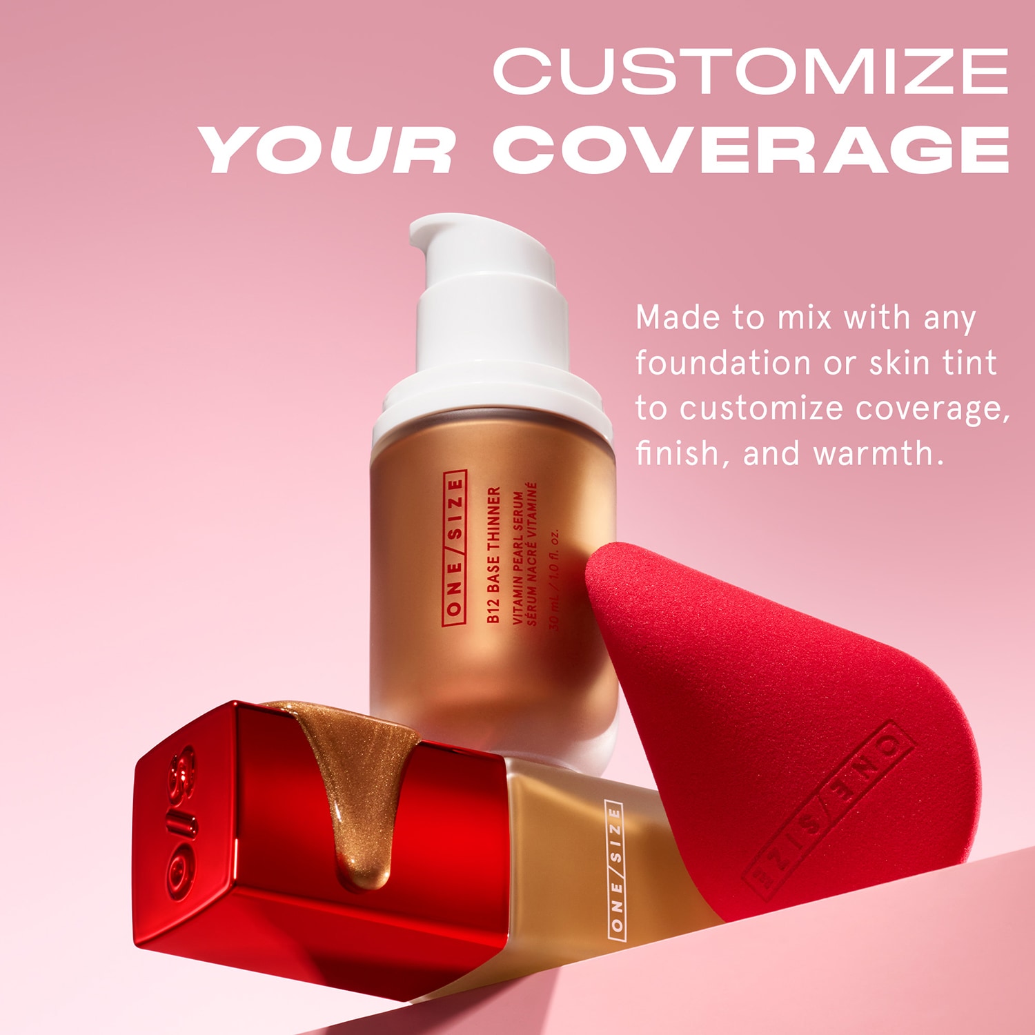 B12 Base Thinner Bronze Vitamin Pearl Serum