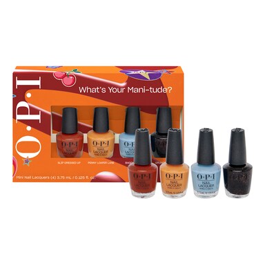 OPI - What's Your Mani-tude – Coffret de 4 minis vernis à ongles tenue jusqu'à 7 jours