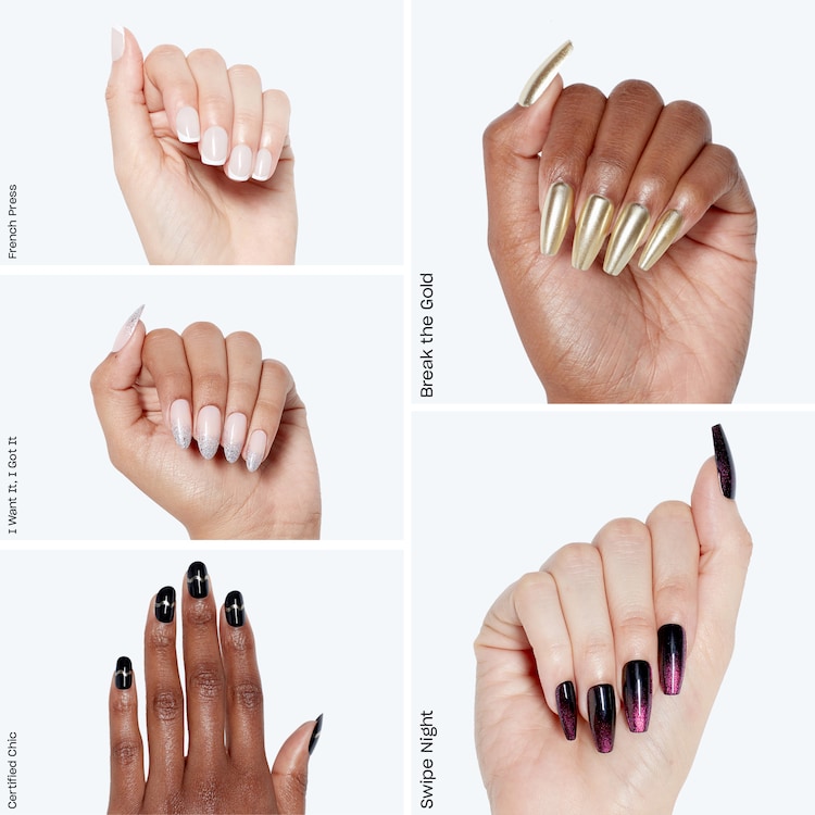 Faux ongles xPRESS/ON - Effet gel professionnel et tenue jusqu'à 14 jours