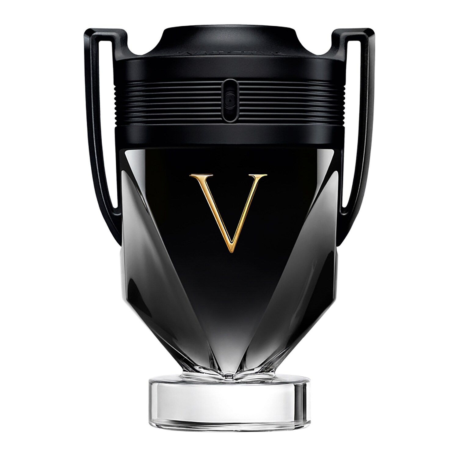 Flakon parfému RABANNE FRAGRANCES Invictus Victory ve tmavé barvě