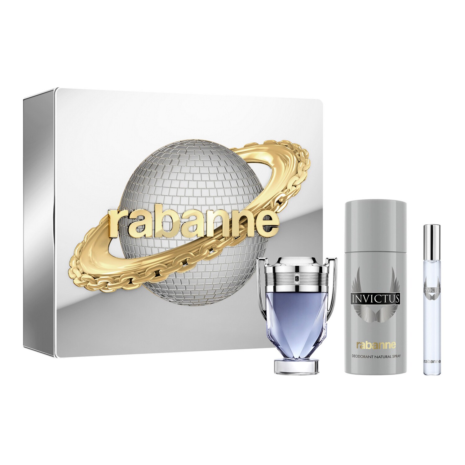 RABANNE FRAGRANCES - Rabanne – Vánoční sada: toaletní voda + deodorant ve spreji + cestovní sprej