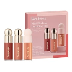 Set Mini Blush & Luminize Trio - &Mu;ί&nu;&iota; &rho;&omicron;&upsilon;&zeta; & highlighter, Rare Beauty