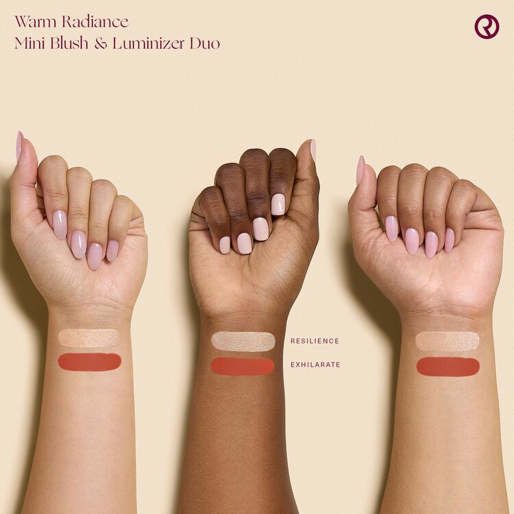 Warm Radiance Mini Blush & Luminizer Duo – Mini duo di blush e illuminante