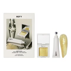 Shimmer Duo Set Gaia - Cofanetto illuminante e gloss labbra, REFY
