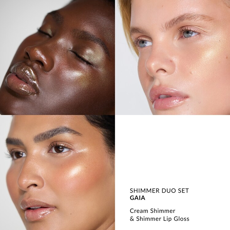 Shimmer Duo Set Gaia - Cofanetto illuminante e gloss labbra