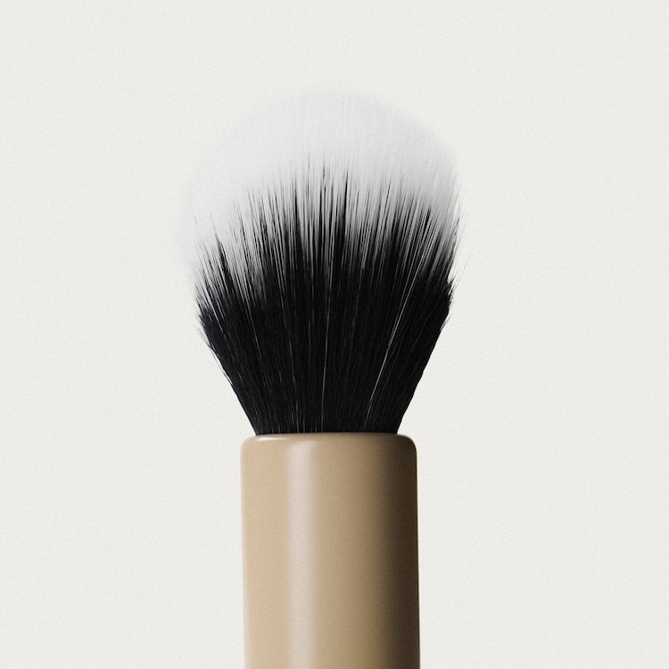 Duo Brush - Πινέλο μακιγιάζ με διπλό άκρο για εφαρμογή χωρίς γραμμές