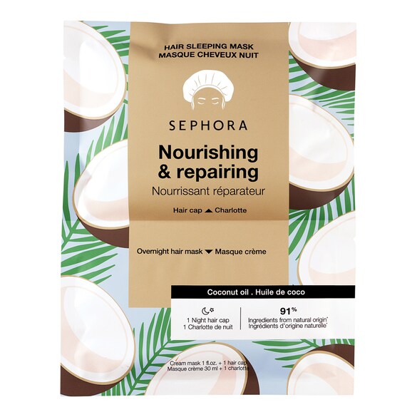 Hair Sleeping Cream - Noćna krema za kosu 30 ml + Kapa, SEPHORA COLLECTION
