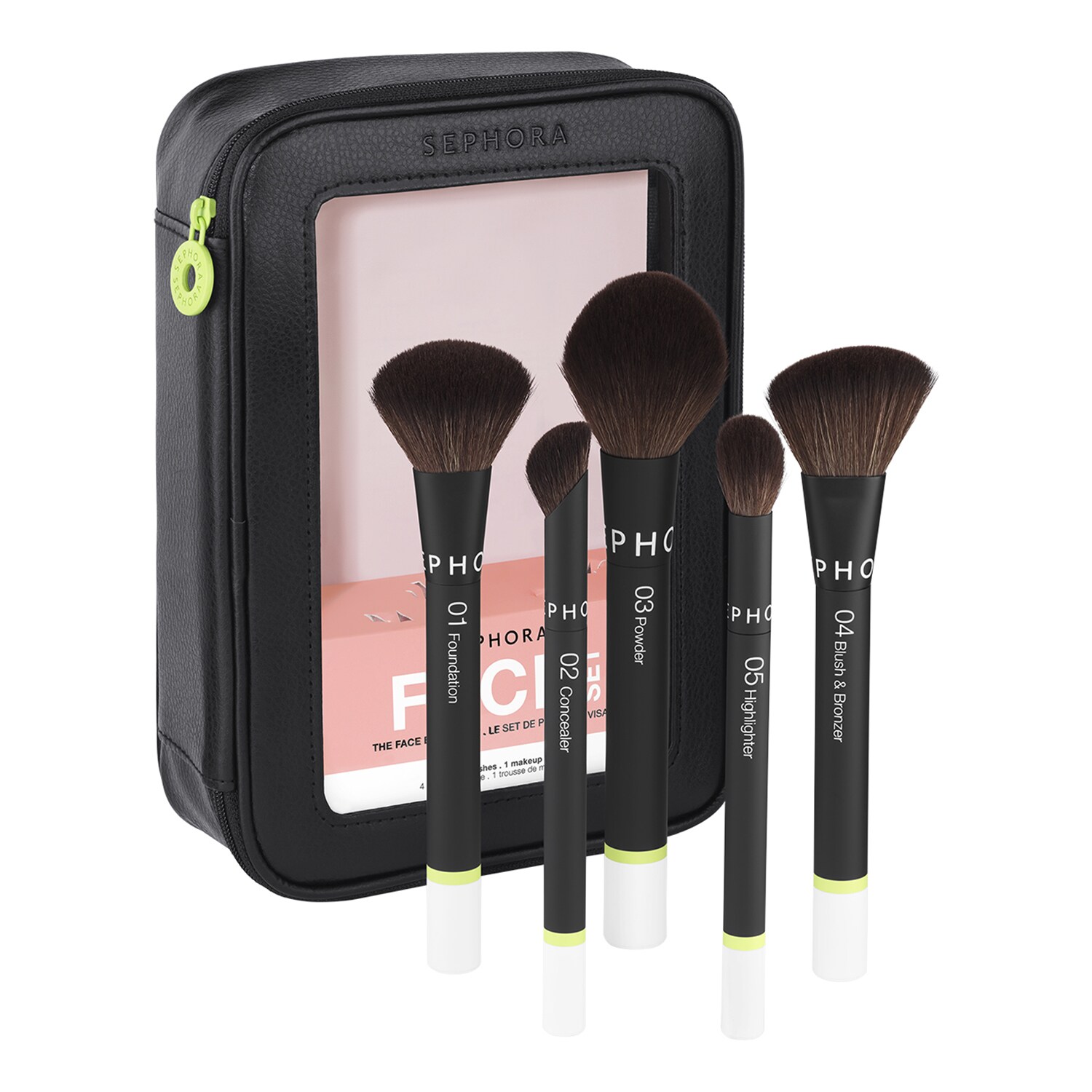 SEPHORA COLLECTION - The Face Brush Set – Intuitivní aplikace, dokonalý vzhled