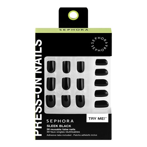 Kit Faux-Ongles Réutilisables, Pads Adhésifs - Gel-effekt, proffsresultat