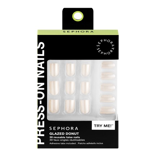 Reusable False Nail Kit, Adhesive Pads - Gel-effekt, proffsresultat