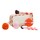 Kit de pinceaux et d'accessoires maquillage - 3 pinceaux teint & yeux + 2 éponge