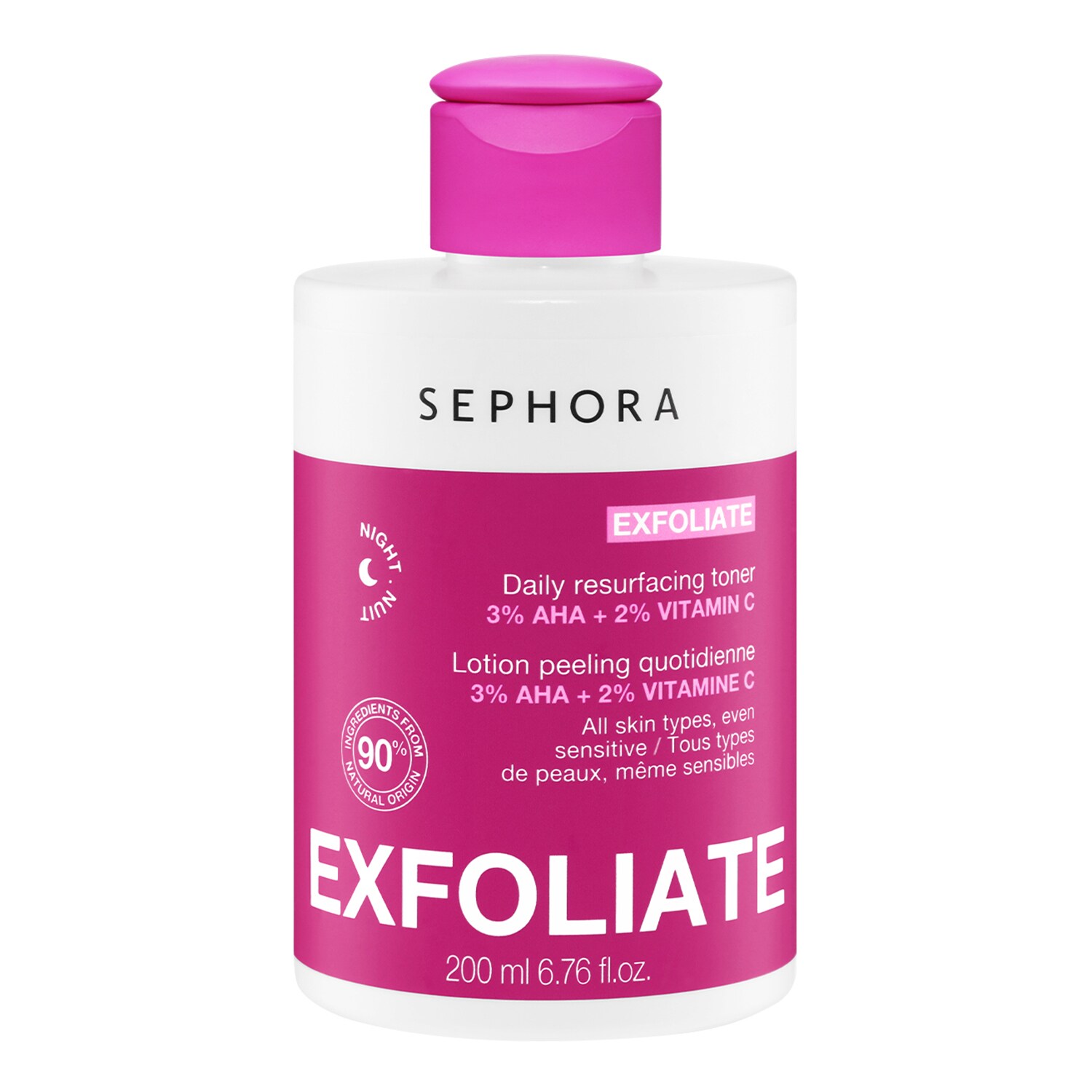 SEPHORA COLLECTION - EXFOLIATE - Každodenní peelingové mléko s 3 % AHA + 2 % vitaminu C