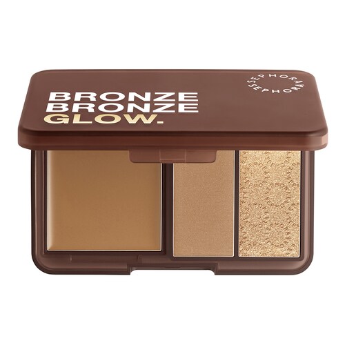 Bronze Bronze Glow Palette - Trio av bronzer och highlighter med flera texturer
