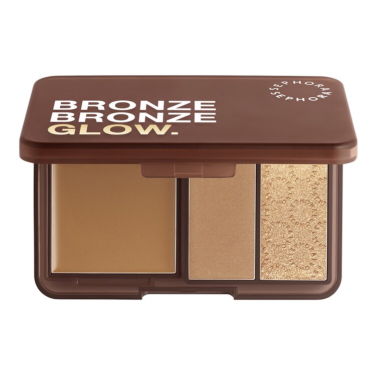 BRONZE BRONZE GLOW PALETTE - Trio de bronzers et highlighter multi-textures