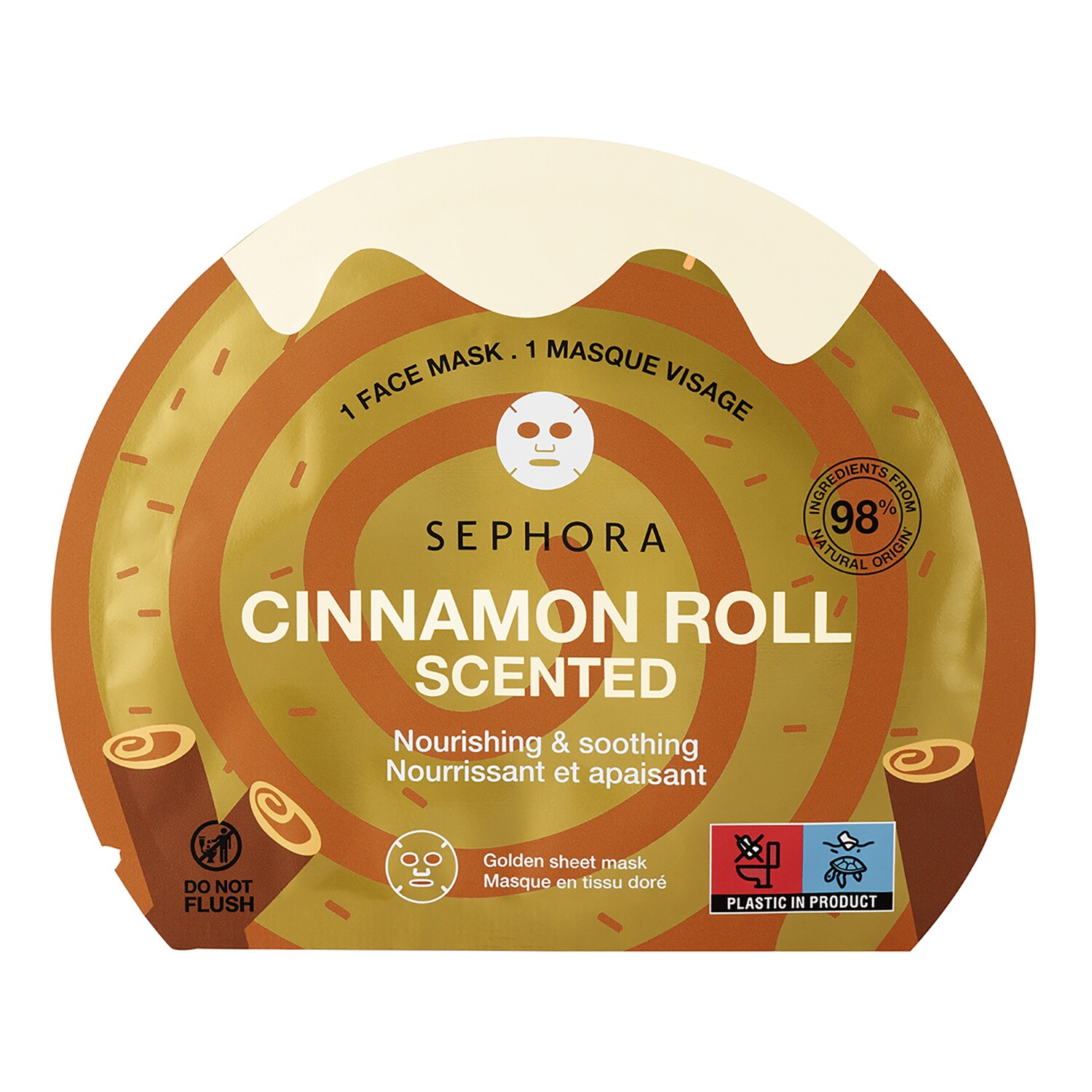 SEPHORA COLLECTION - Nourishing and soothing face mask ​​- Vůně skořicové rolky
