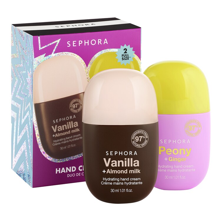 HAND CREAM DUO - Set duo di creme mani idratanti vaniglia e peonia