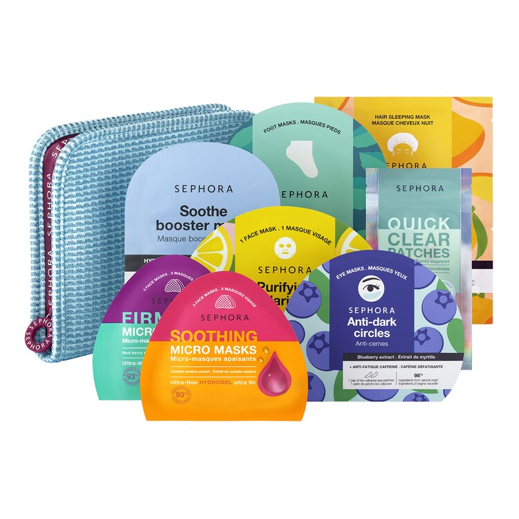 THE SELFCARE EDIT - Conjunto de 8 máscaras para o rosto, olhos e corpo