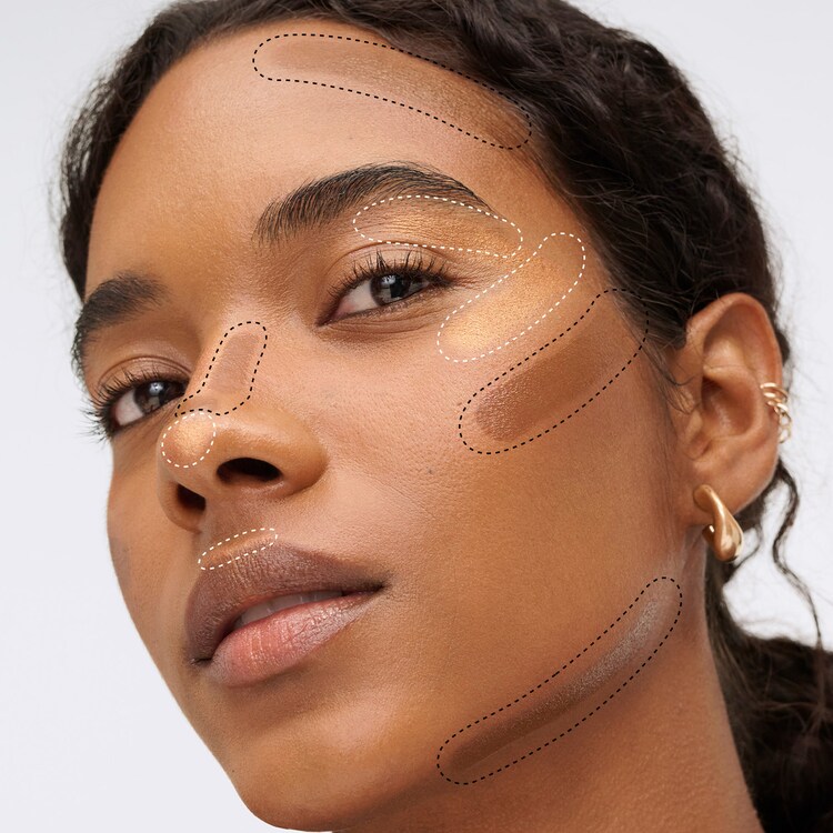 BRONZE BRONZE GLOW PALETTE - Trio di bronzer e highlighter multi texture