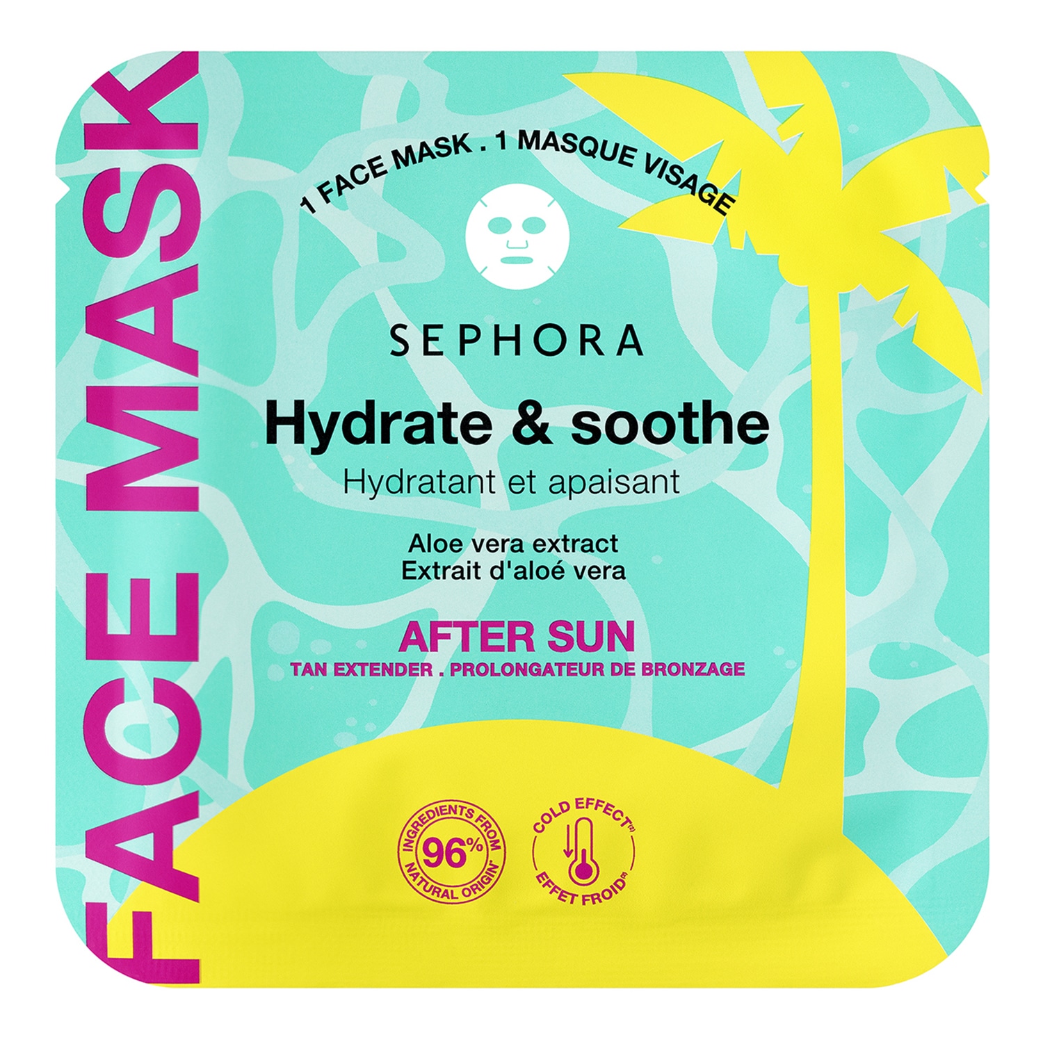 Sephora Collection Feuchtigkeitsspendende und beruhigende Maske - After-Sun Gesichtsmaske