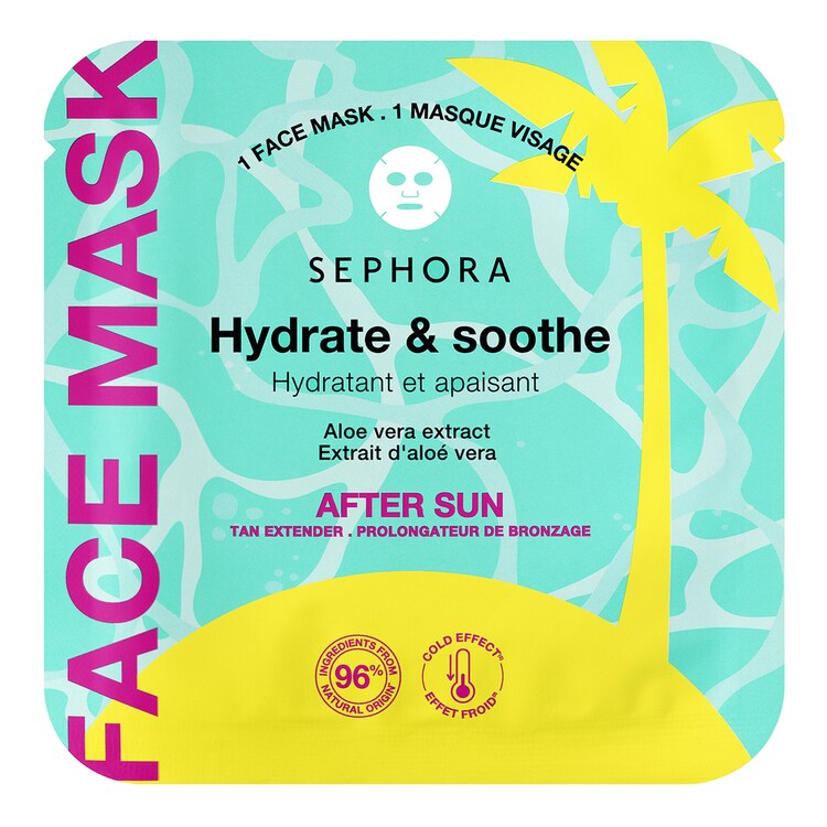 Masque visage hydratant et apaisant - Masque visage après soleil