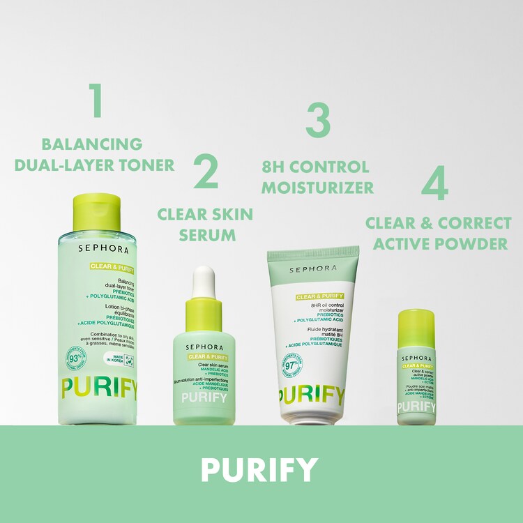 CLEAR & PURIFY - Anti-urenhedsserum med mandelsyre + præbiotika