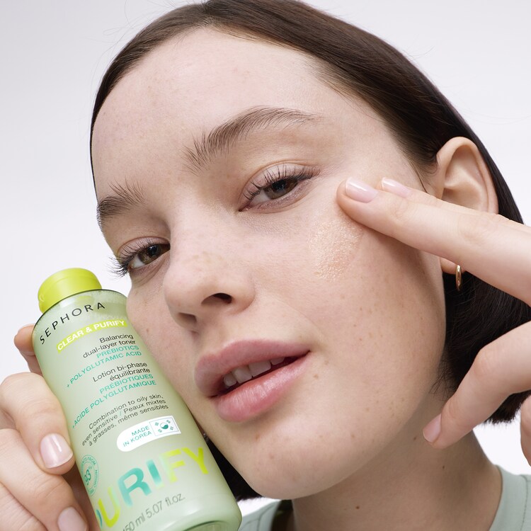 CLEAR & PURIFY - Lotion bi-phase équilibrante Acide polyglutamique + Prébiotique