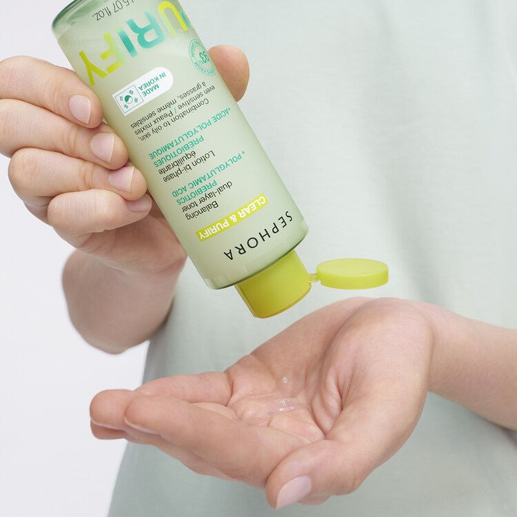 CLEAR & PURIFY - Lotion bi-phase équilibrante Acide polyglutamique + Prébiotique