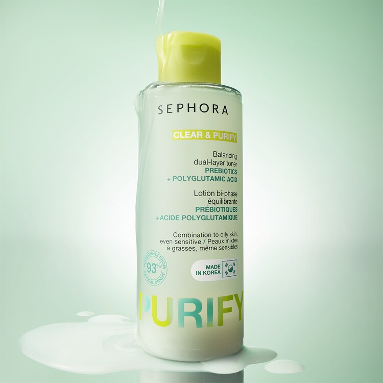 CLEAR & PURIFY - Lotion bi-phase équilibrante Acide polyglutamique + Prébiotique