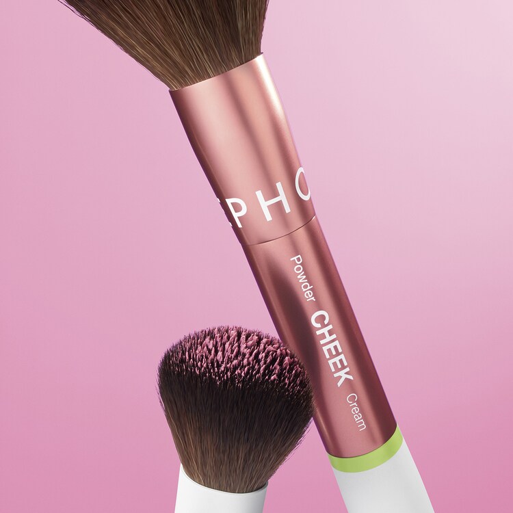BLUSH BLUSH GLOW SET - Palette guance e pennello a doppia punta