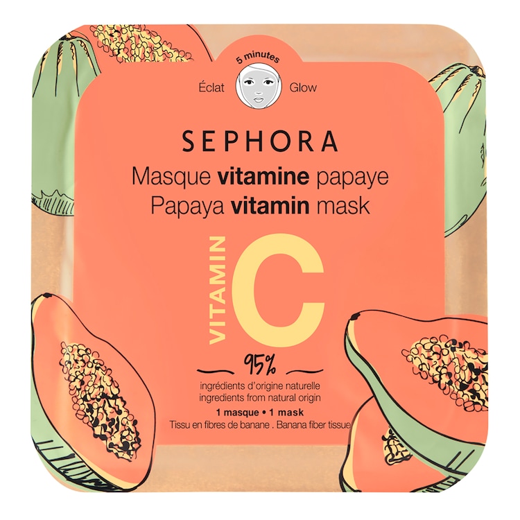 Maschera vitaminica viso - Maschera viso in tessuto 