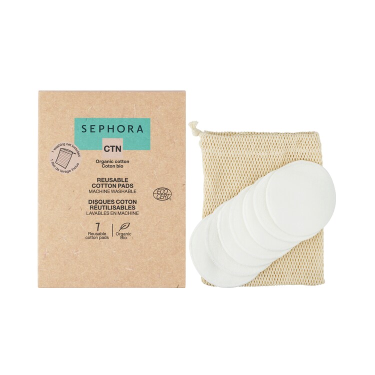 Reusable Cotton Pads - 7-day kit - organic cotton