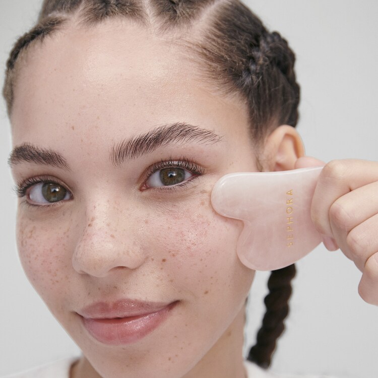 Gua Sha Quartz Rose - Twarz i szyja
