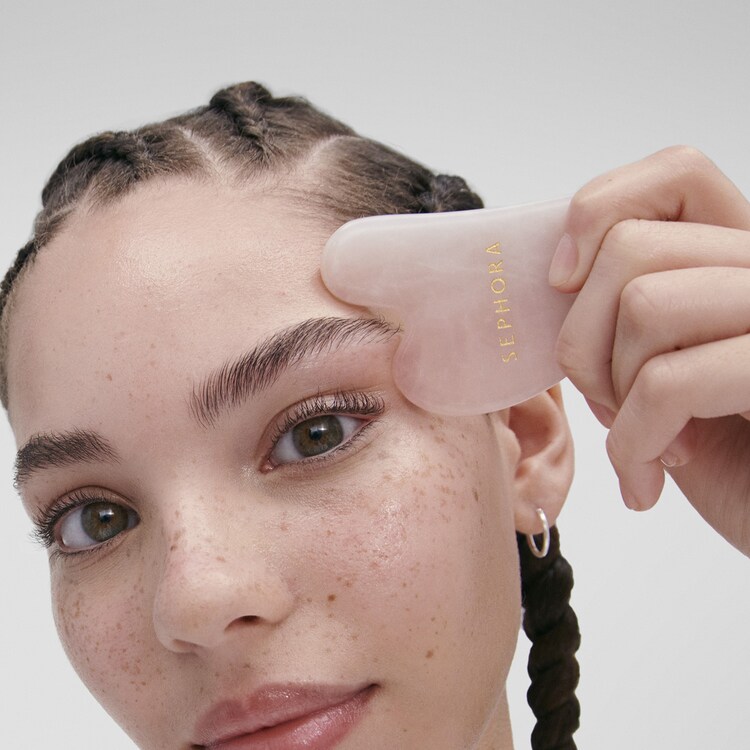 Gua Sha Quartz Rose - Twarz i szyja