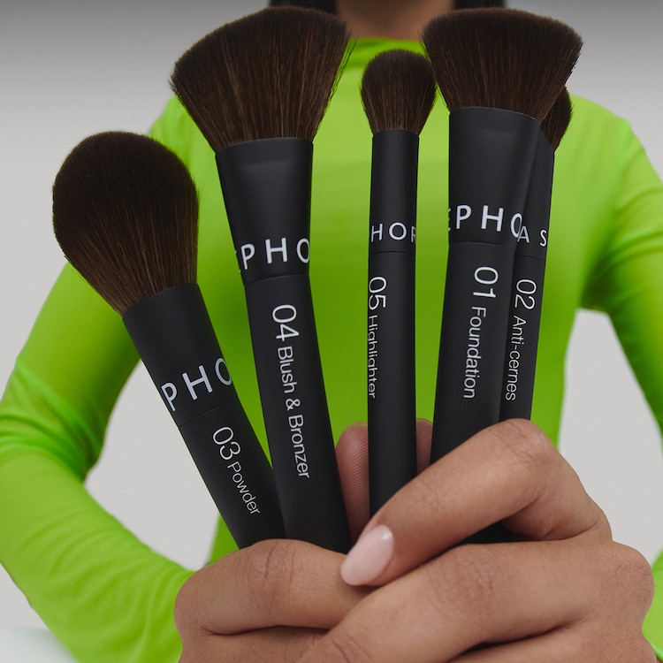 Conjunto de pincéis para o rosto - Aplicação intuitiva, acabamento perfeito