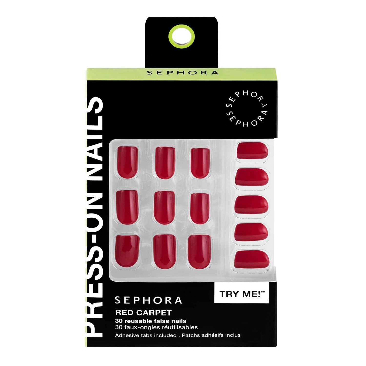 Sephora Collection Wiederverwendbares Kunstnagel-Set, Klebepatches - Gel-Effekt, Profi-Ergebnisse