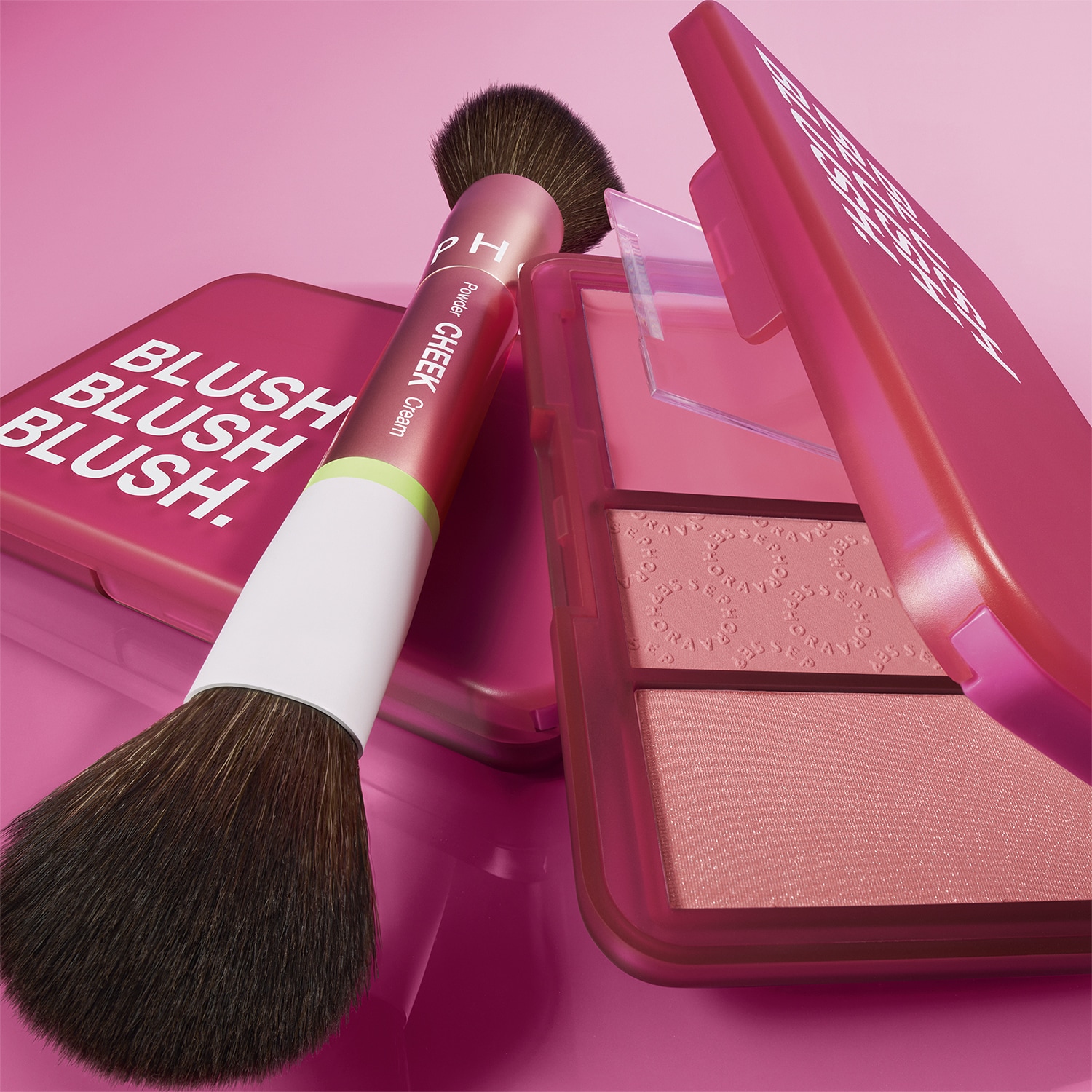 Pensula duo pentru blush - Aplicare intuitiva, finisaj perfect