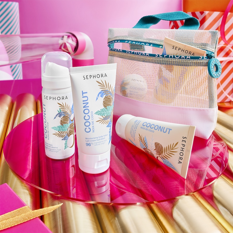 Mini kit de productos con aroma a coco
